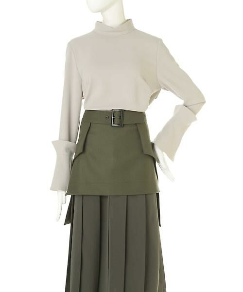 セール】 |VERY10月号掲載|ハイツイストスパンビッグカフブラウス