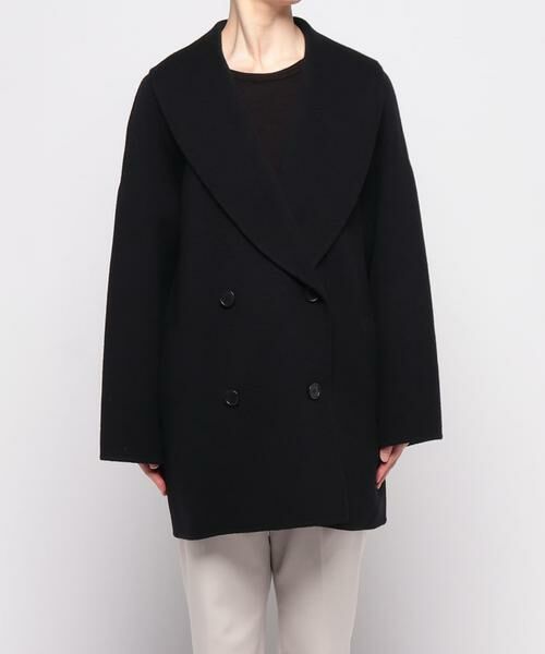 リバーショールカラーミドル丈コート （その他アウター