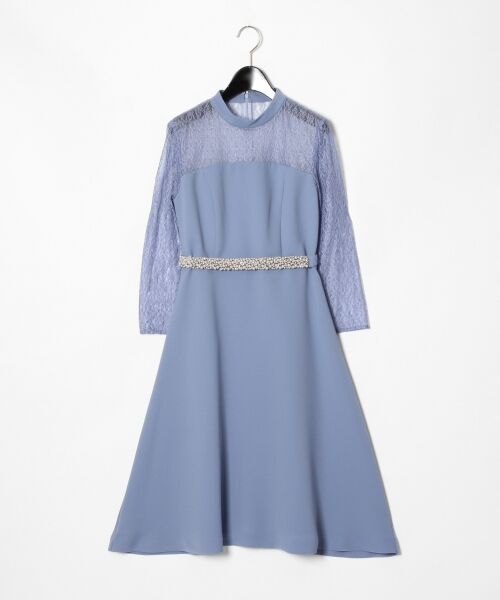 セール】 ハイネックビジューワンピース （ドレス）｜GRACE