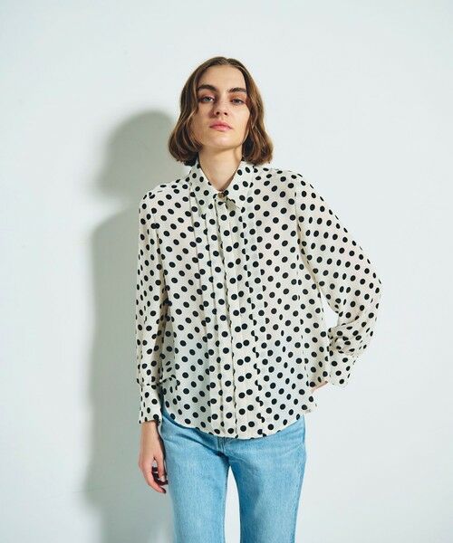 ドットプリントボウタイブラウス （シャツ・ブラウス）｜GRACE
