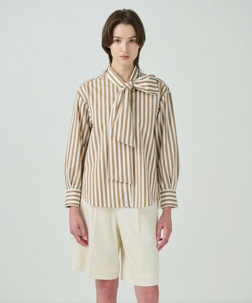 セール】 タフタストライプブラウス （シャツ・ブラウス）｜GRACE