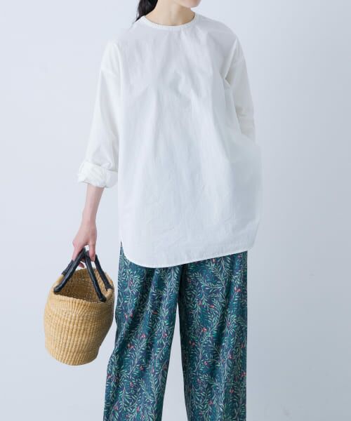 セール】 コットンシルククルーネックプルオーバー （シャツ・ブラウス