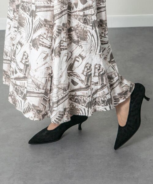 セール】 【FABIO RUSCONI】シャーリングポインテッドパンプス