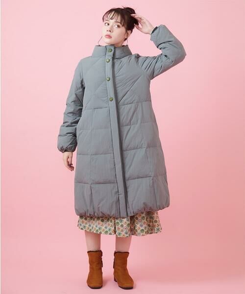 セール】 ナイロンワッシャーロングダウンコート （ダウンジャケット