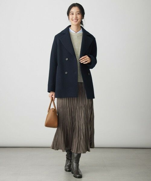 WEB限定カラーあり】Jackal ソフトメルトン Pコート （ピーコート）｜J