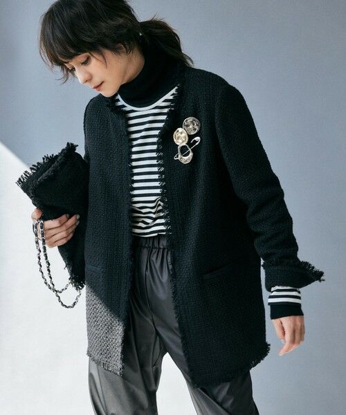 セール】 【セットアップ着用可能】ロービングツイード ノーカラー