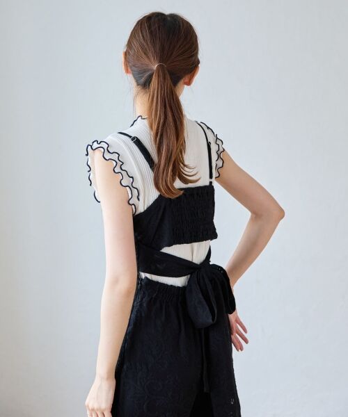 セール】 バックリボンキャミサロペット （サロペット・オールインワン