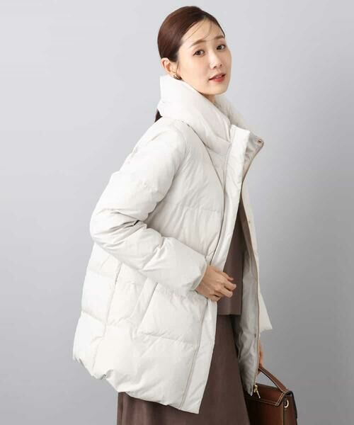 セール】 ベーシックタフタ ミドルダウンコート/撥水加工 （ダウン