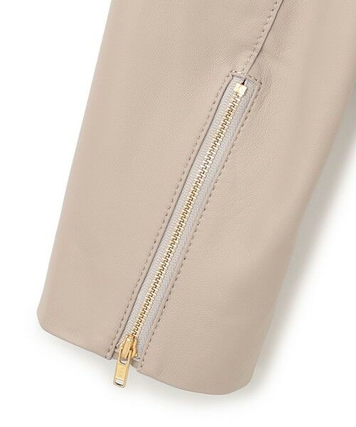 セール】 ラムレザー ノーカラージャケット （ノーカラージャケット