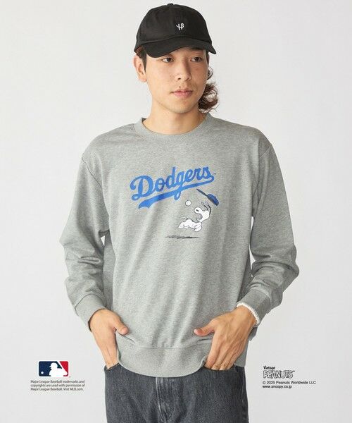 WEB限定】SHIPS: VINTAGE PEANUTS×MLB プリント クルーネック