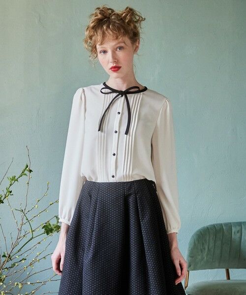 セール】 【消臭・洗える】PROMISE RIBBON ブラウス （シャツ