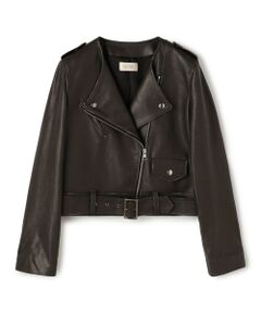 ラムレザー ジップアップブルゾン （レザーブルゾン・ジャケット