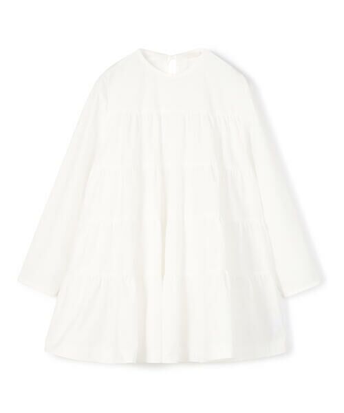 セール】 ストレッチタフタ ティアードブラウス （シャツ・ブラウス