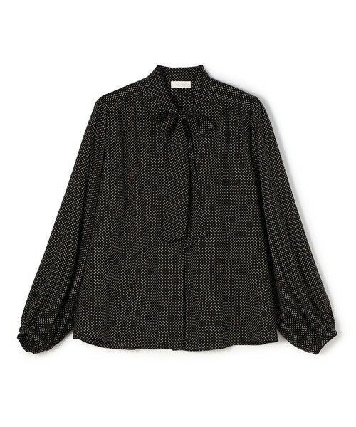 セール】 ミニドットプリント ボウタイブラウス （シャツ・ブラウス