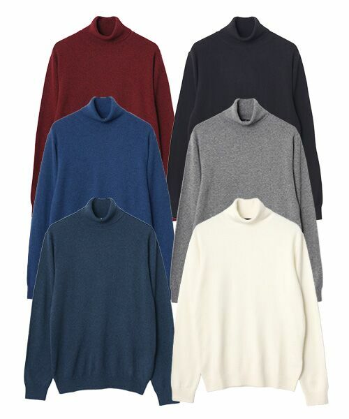 セール】 カシミヤ タートルネックセーター【LL】 （ニット・セーター