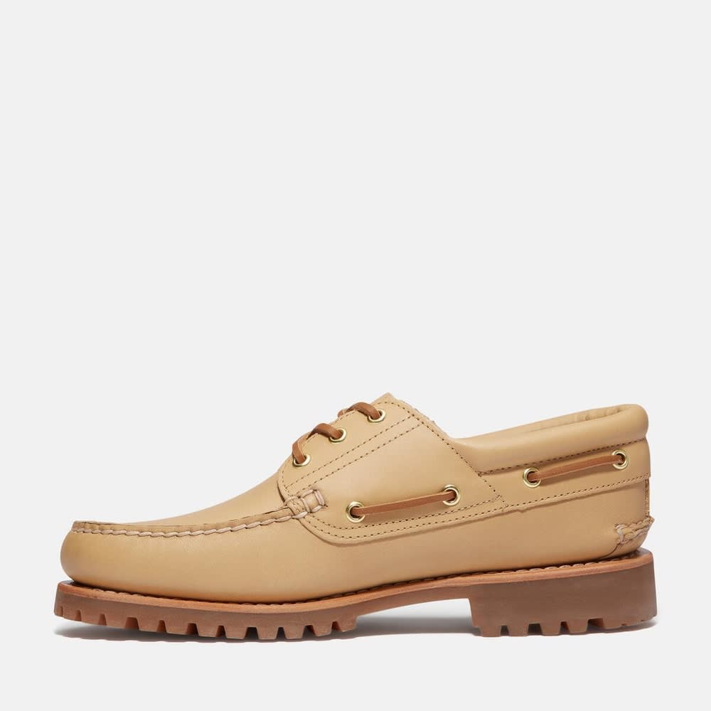 オーセンティック スリーアイ(3eye) ラグ ハンドソーン ボートシューズ