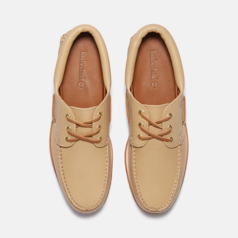 オーセンティック スリーアイ(3eye) ラグ ハンドソーン ボートシューズ