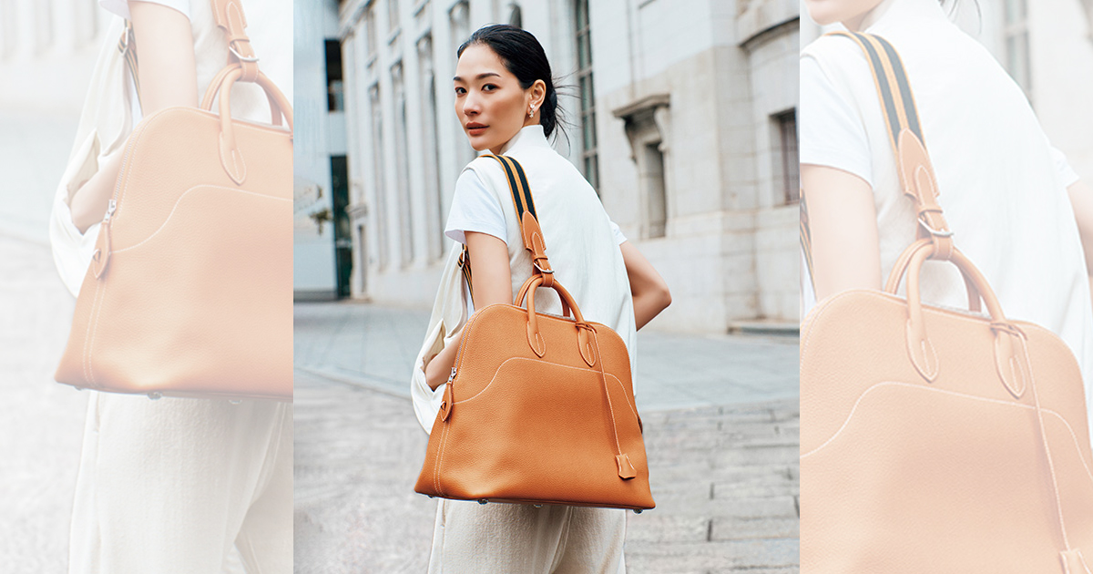 大人のウェルネスコーデ】エルメスの“肩掛けボリード”で仕事前のヨガも