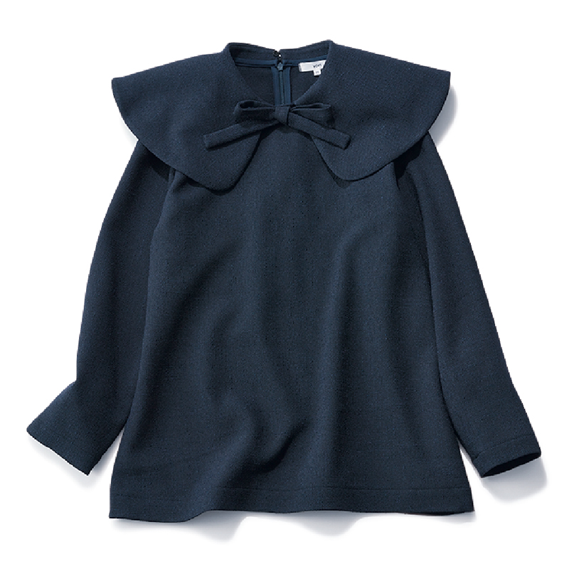 yori､セルフォードetc.4選】母行事のネイビー服は『盛りトップス