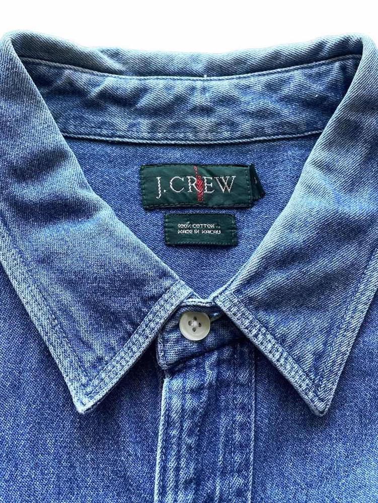 古着通販】90s J.crew デニムシャツ 巨人タグ期 J.CREWの古着