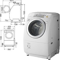 ヨドバシ.com - パナソニック ナショナル ドラム式洗濯乾燥機 9.0kg