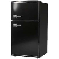 エスキュービズム 2ドア冷蔵庫 2016年 キッチン 家電 黒色 大阪市