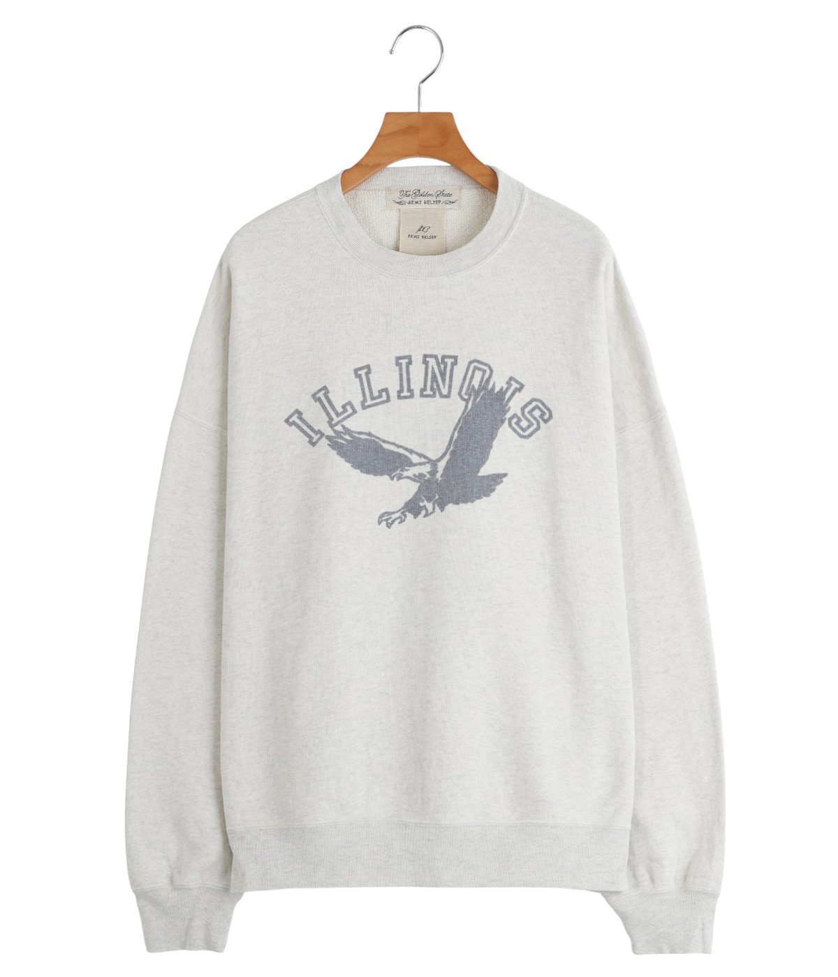 MUSE 別注レミレリーフILLINOIS クルーネックプルオーバースウェット