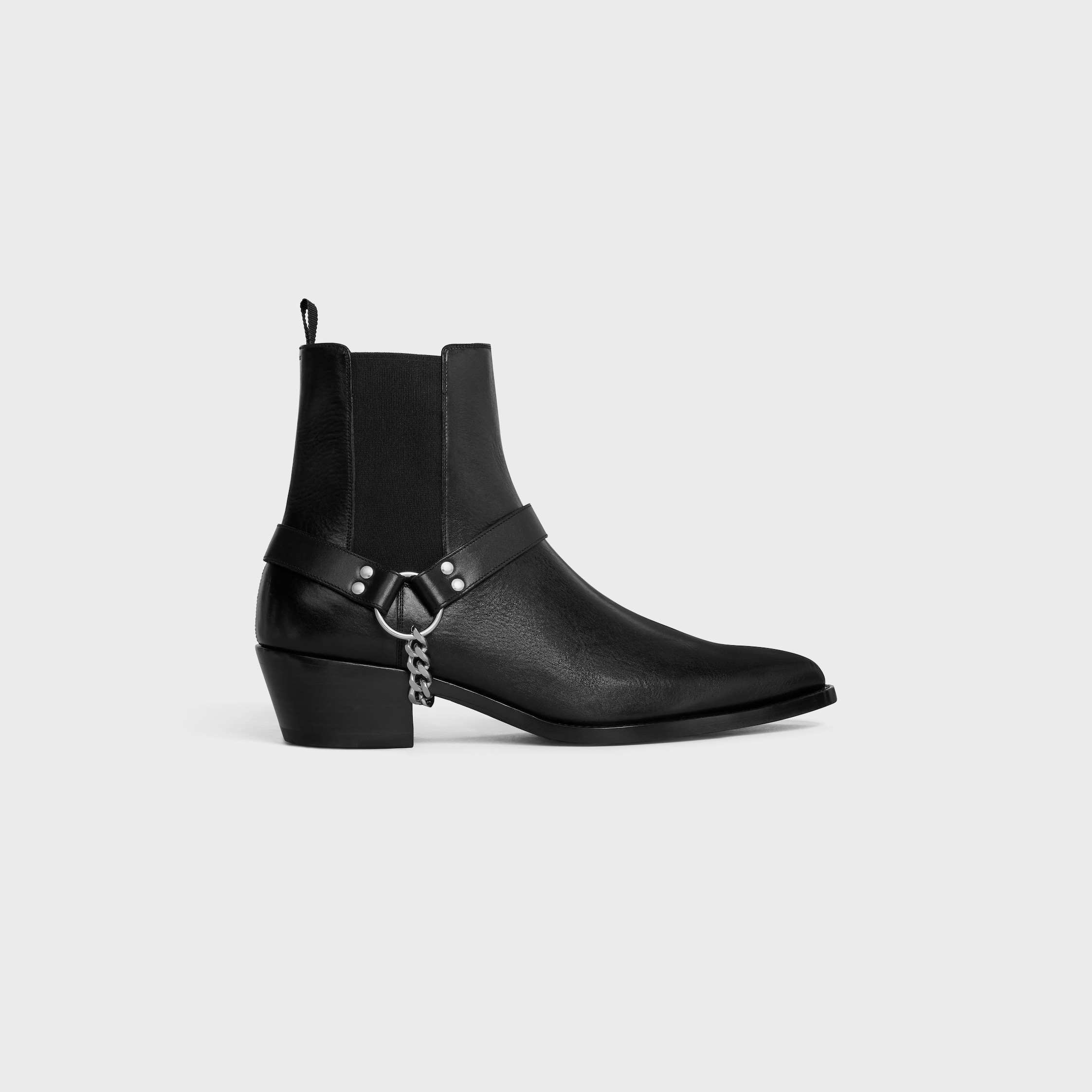 CELINE CAMARGUE BIKER CHELSEA BOOT in CALFSKIN - VEGETAL TANNING