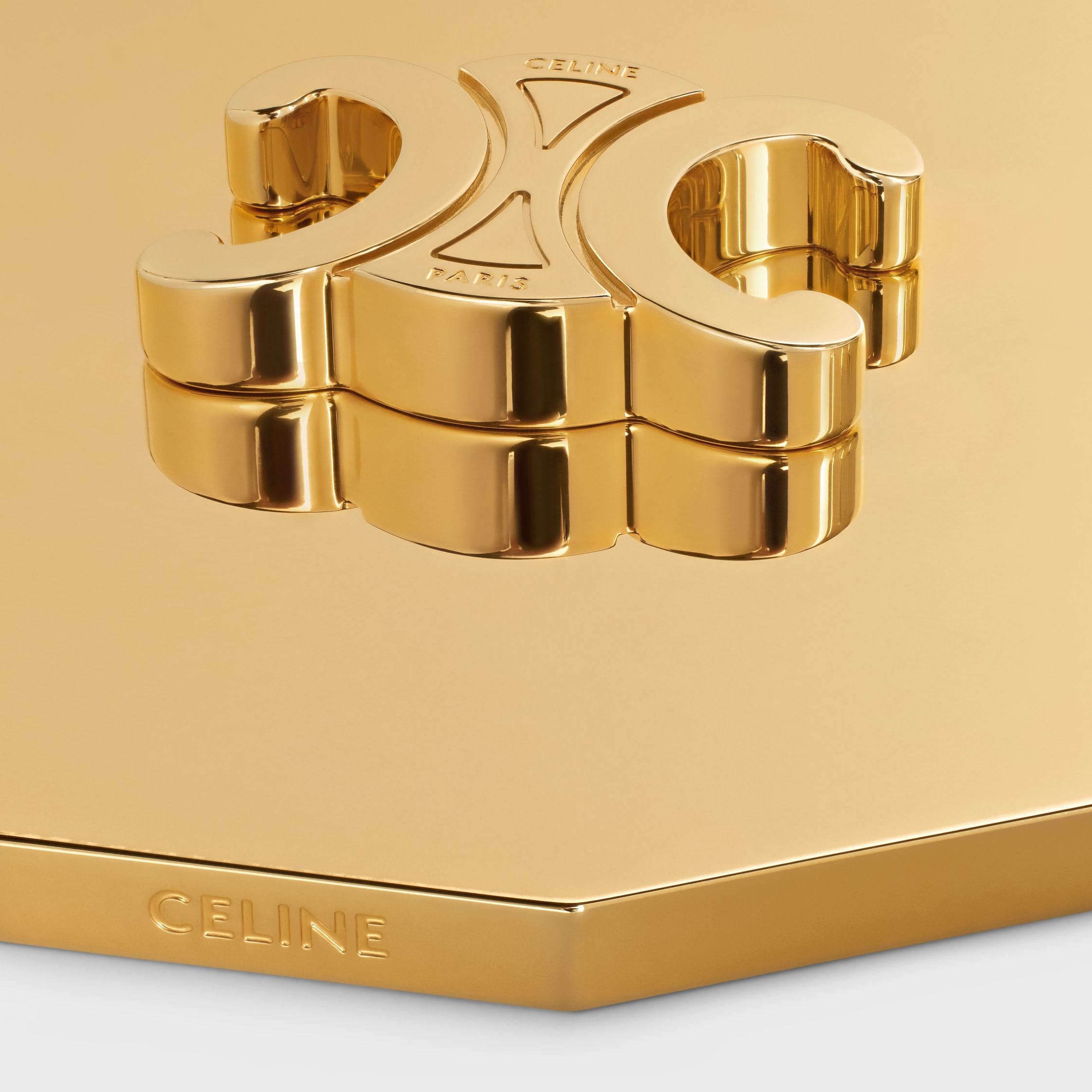 キャンドル トリオンフ リッド / スチール - ゴールド | CELINE