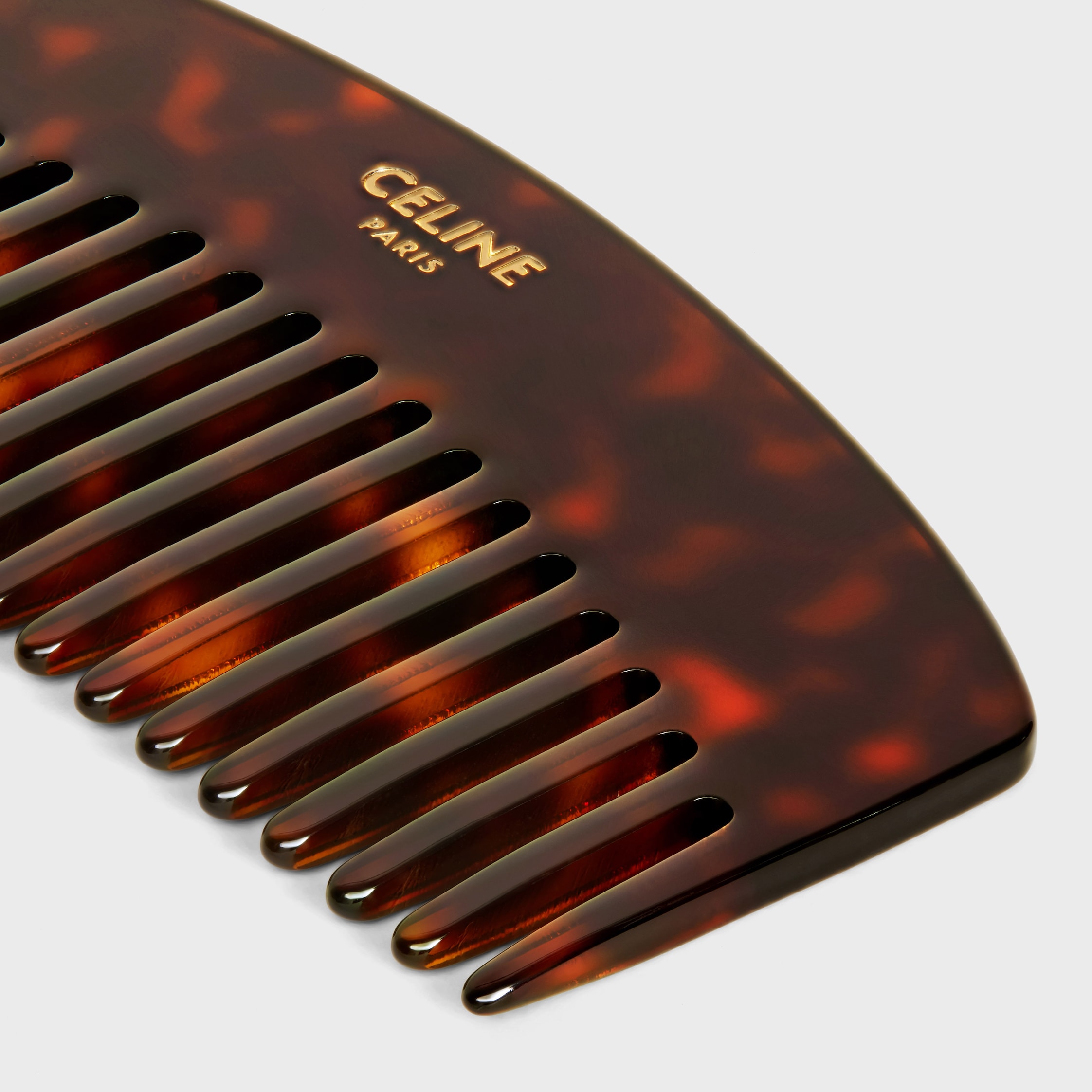 ケース付きカーブヘアコーム / トリオンフキャンバス - ブラック