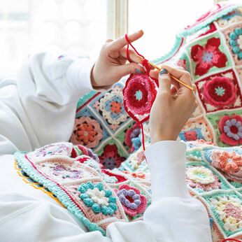 フェリシモ公式】おすすめのモチーフ 編み ブランケット キット