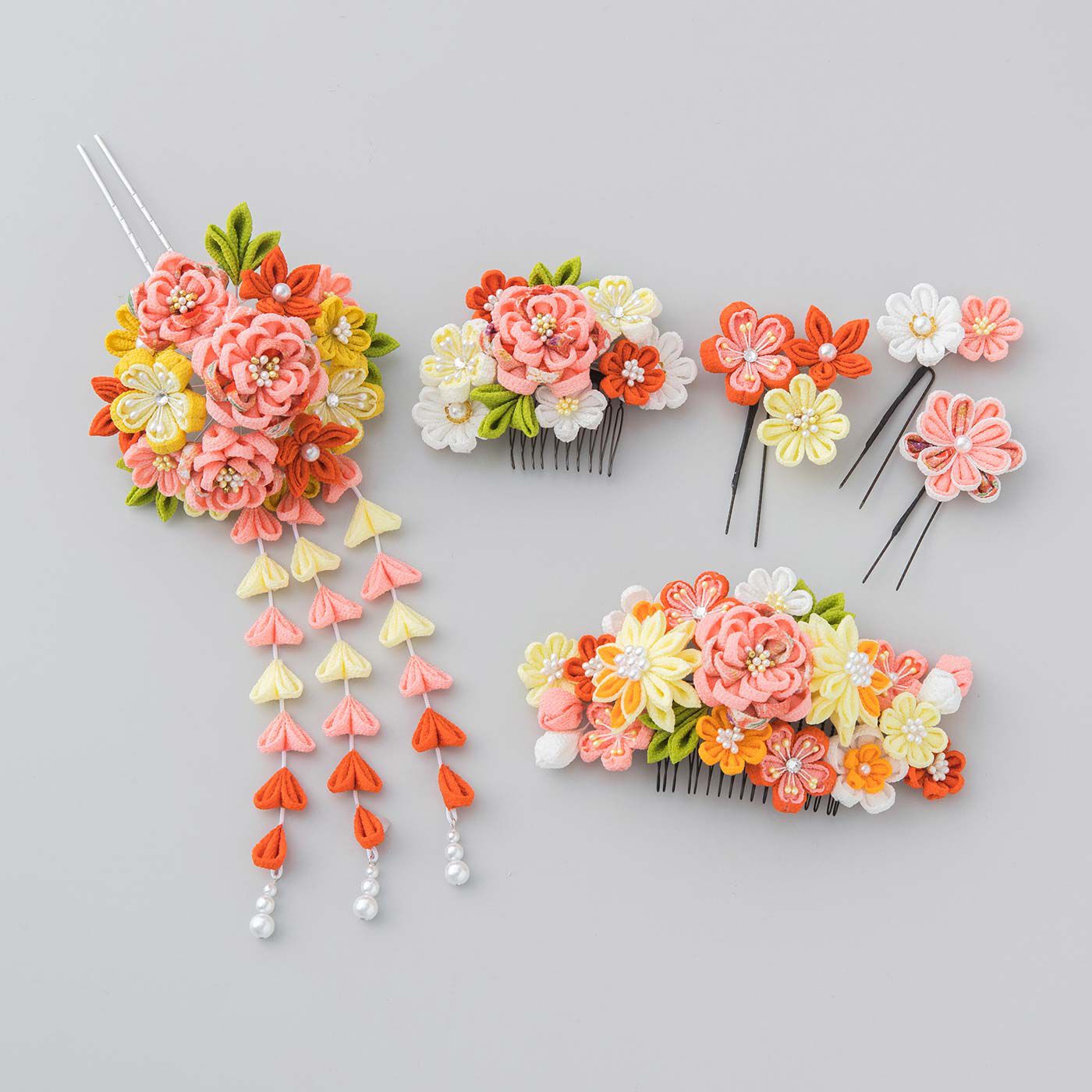 晴れの日に華を添える つまみ細工の髪飾りの会〈曙色〉｜Couturier