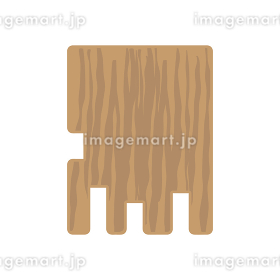 銭湯 温泉 木製 松竹錠 下駄箱 ロッカー 鍵 イラスト [298580548