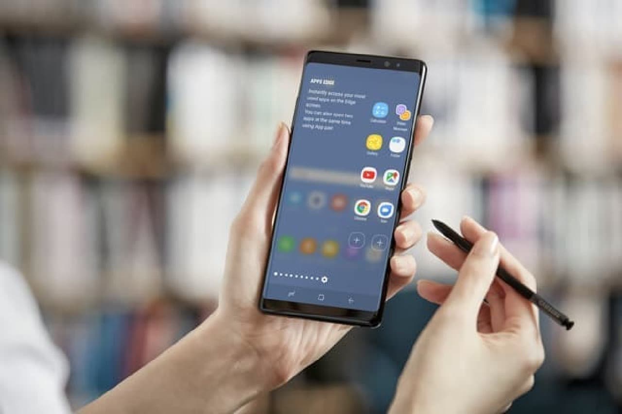 デカくなってる…最新スマホ「Galaxy Note8」、6.3インチ画面を採用