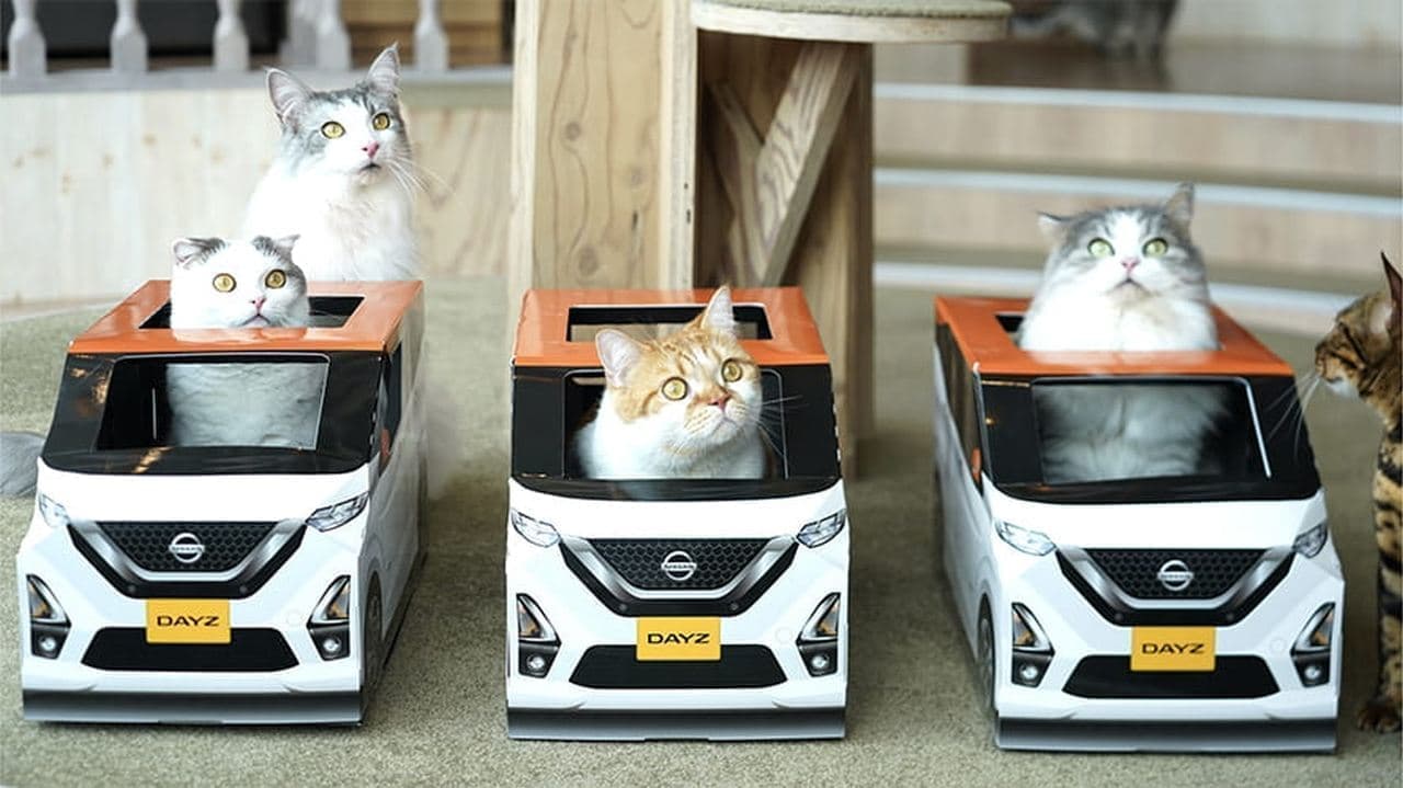 日産がネコ好きに向けて生産した「おうち用にゃっさんデイズ」が猫