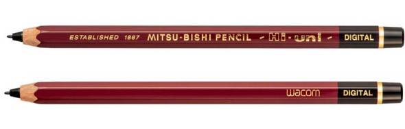 ワコム、三菱鉛筆「Hi-uni」とコラボしたデジタルペン 同じ木材