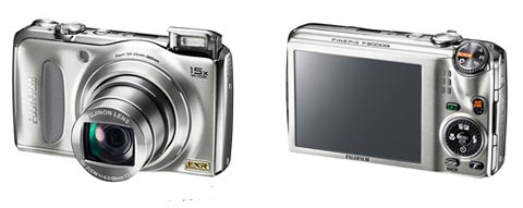 高速AFコンパクトデジカメ「FinePix F300EXR」にシルバーのカラバリ