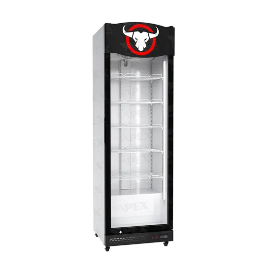 Single Glass Door Vertical Coca Cola Upright Cooler Beverage