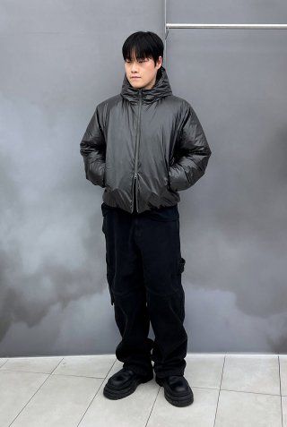 MUSINSA | INSILENCE Heat Reactive Goose Down Jacket BLACK