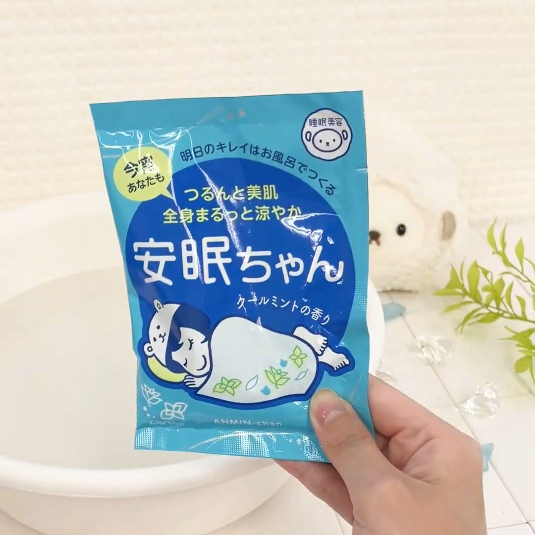 睡眠美容 安眠ちゃん クールミントの香り｜入浴剤｜夏のお風呂｜クール