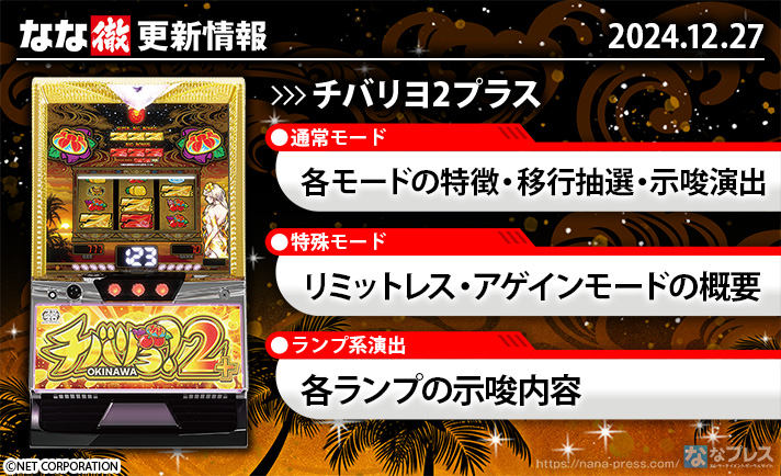 スマスロ チバリヨ2プラス】更新情報（12月27日）