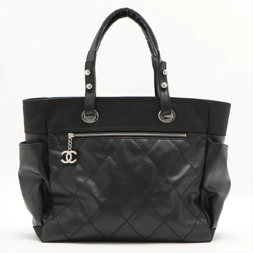 シャネル パリビアリッツGM コーティングキャンバス トートバッグ