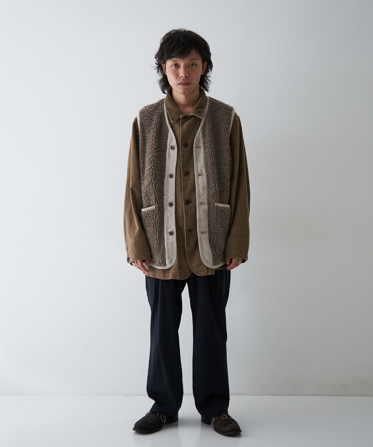 ウールコットン パイルベスト｜nest Robe / CONFECT ONLINE SHOP