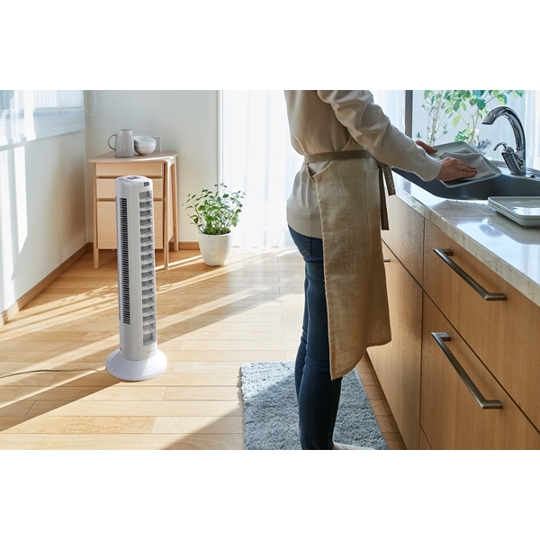 アイリスオーヤマ DCタワーファン ライトグレー TWF-CD81T-H - NTT-X Store