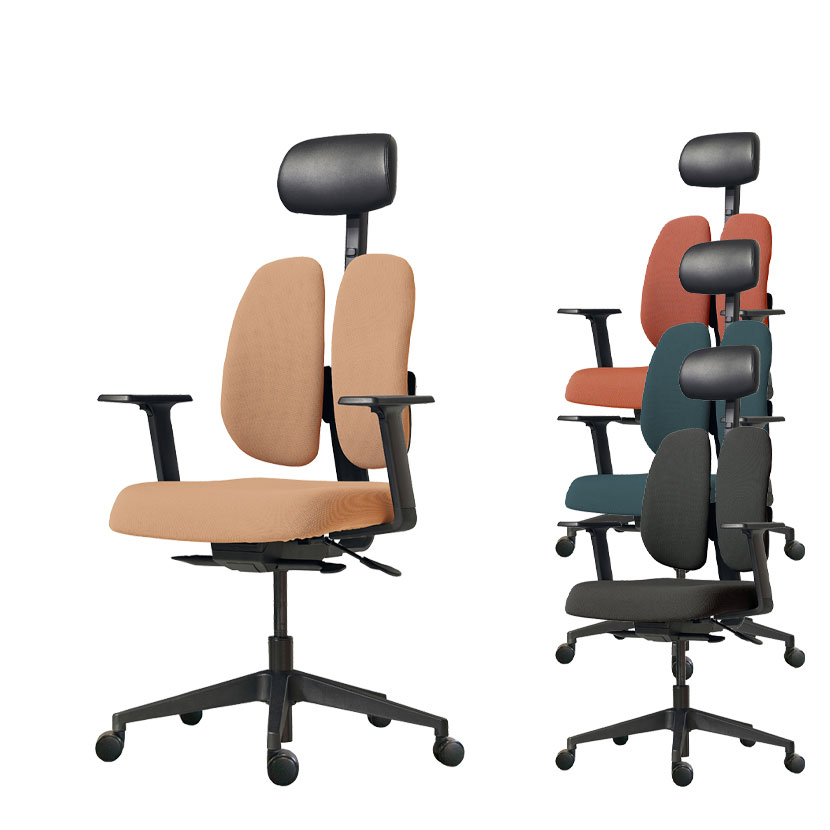 送料無料】 デュオレスト NEXT1 肘付き ヘッドレスト付き 幅720×奥行