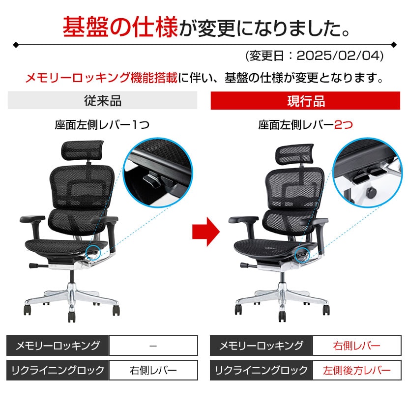 送料無料】 エルゴヒューマン プロ2 Ergohuman PRO2 新基盤 ハイタイプ