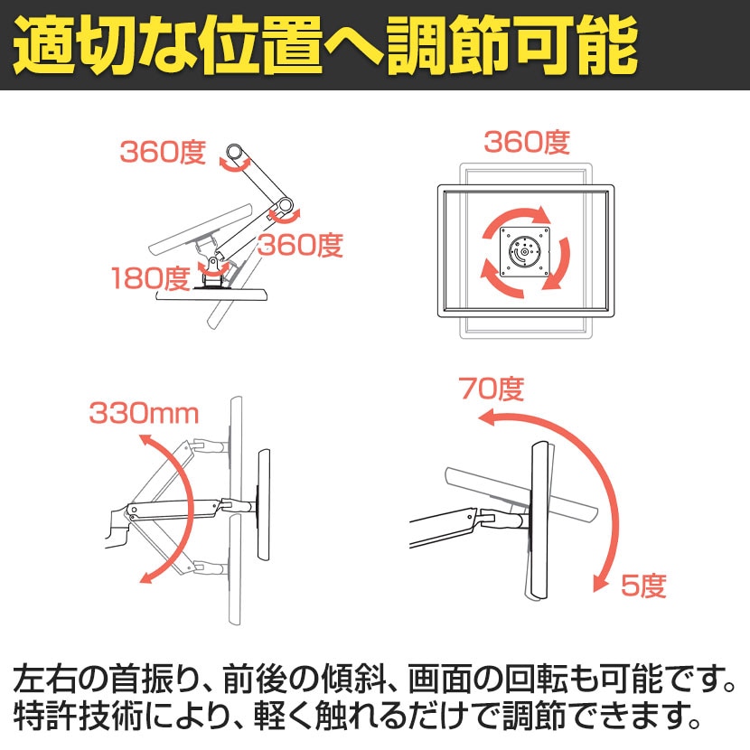 送料無料】 Ergotron エルゴトロン LX デスクマウントアーム モニター