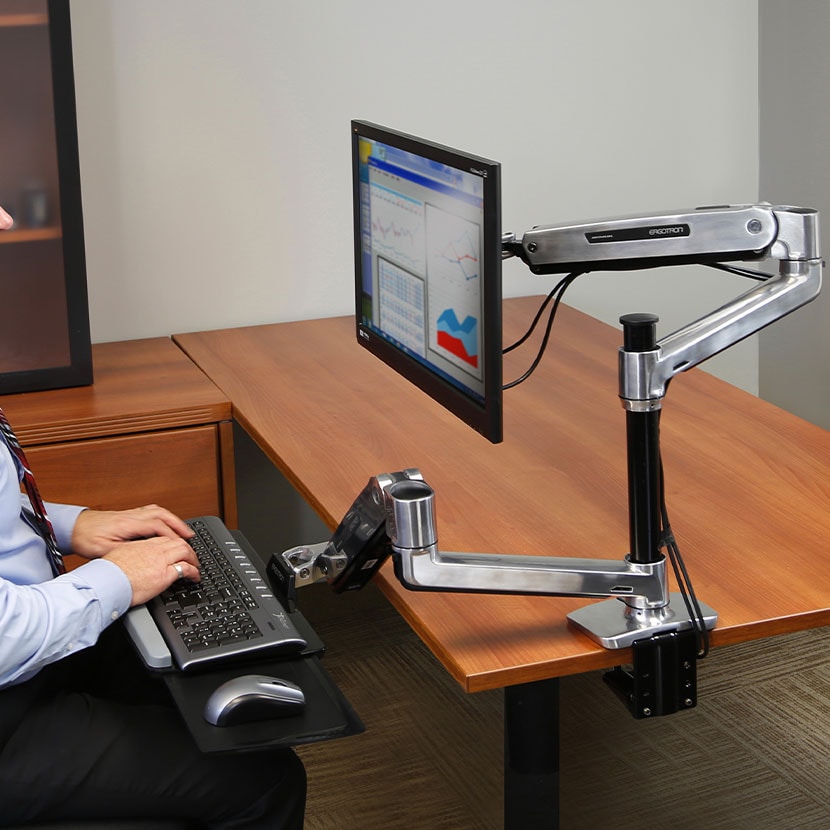 送料無料】 Ergotron エルゴトロン LX 昇降式デスクマウントLCDアーム