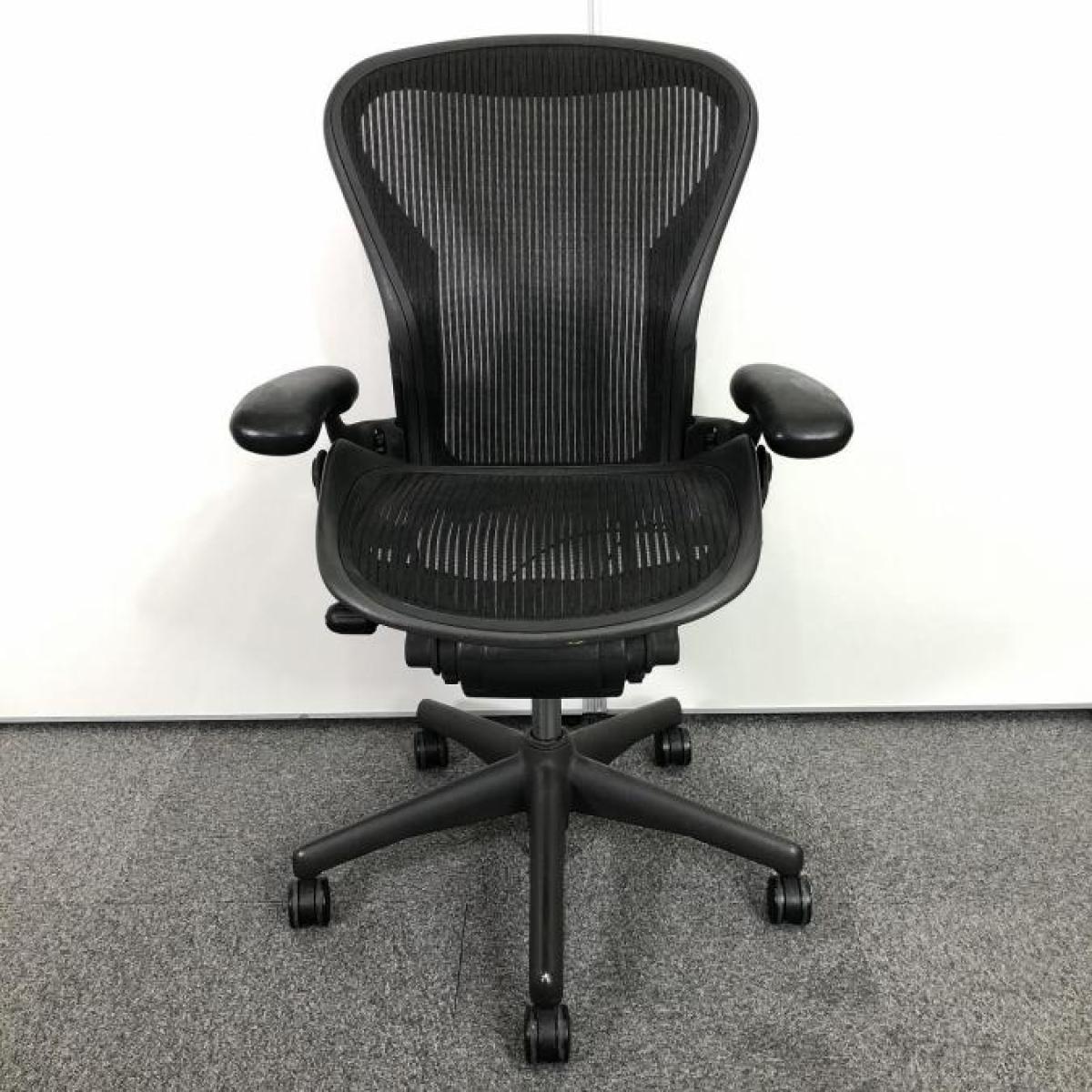 中古】アーロンチェア Herman Miller/ハーマンミラー 肘付ハイバック