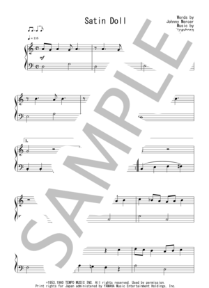 楽譜】Satin Doll 初～中級 ：ジャズ / デューク・エリントン